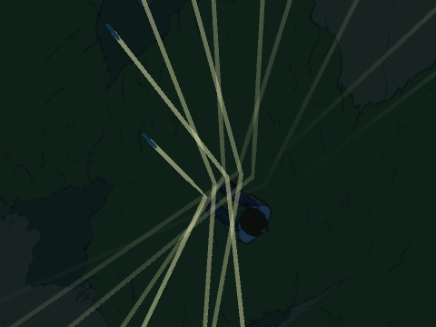 Bullet trails everywhere